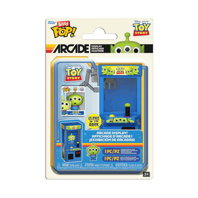 Funko Bitty Pop! Arcade Claws - Toy Story - Alien (GITD)