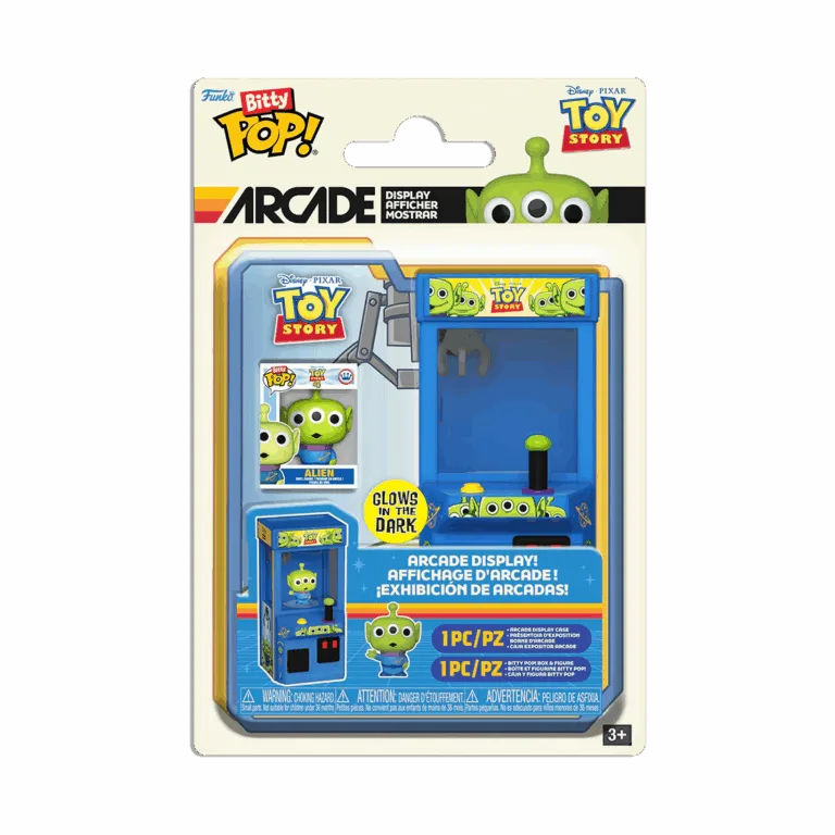 Funko Bitty Pop! Arcade Claws - Toy Story - Alien (GITD)