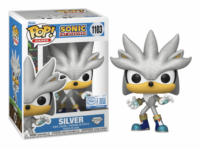 Funko Pop! Games: Sonic- Silver (1103) Diamond Edition