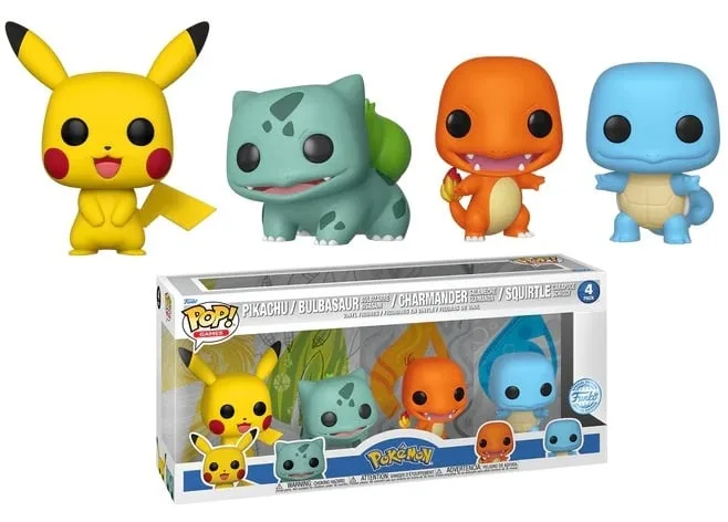 Funko Pop! Pokemon - Starters 4-Pack