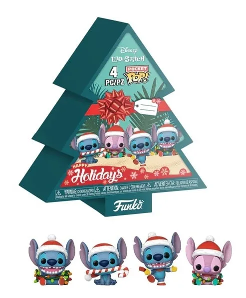 STITCH HOLIDAY - Pocket Pop 4 Pack - Tree Box