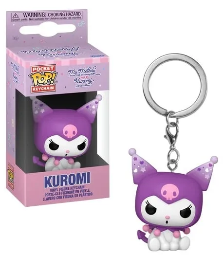 HELLO KITTY 20TH ANNIV - Pocket Pop Keychain - Kuromi