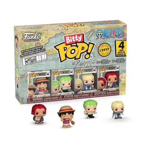 Funko Bitty Pop! ONE PIECE - Luffy – 4 Pack 2.5cm