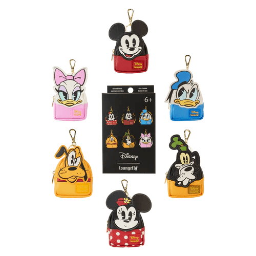 DISNEY - Mickey and Friends - Mini Backpack Bag Charm Loungefly Mystery Box