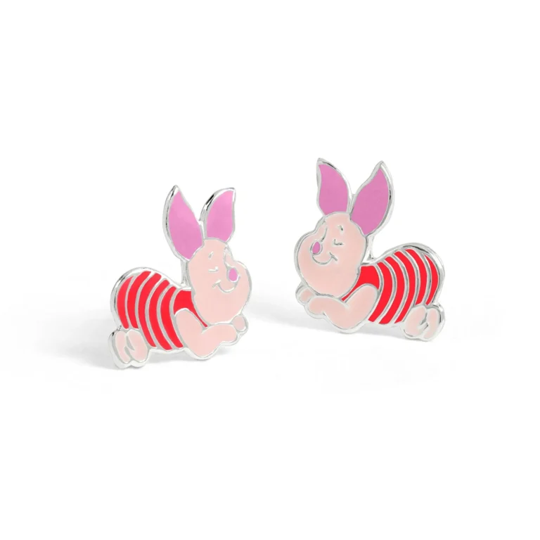 WINNIE THE POOH - Piglet - 1 paar Sterling Silver Studs oorbellen