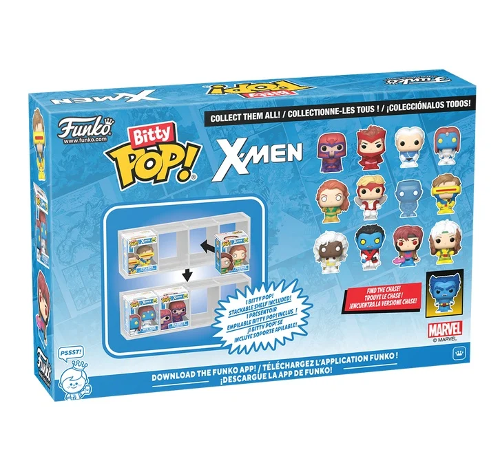 Funko Bitty Pop! MARVEL X-MEN - Magneto – 4 Pack 2.5cm w/Chase - Afbeelding 2