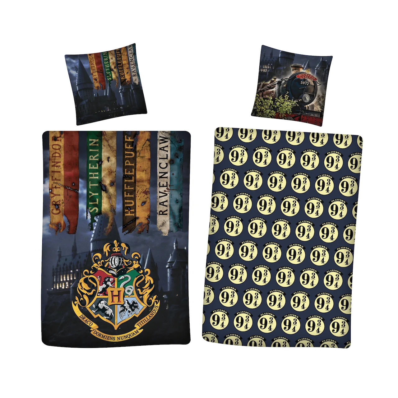 HARRY POTTER - 9 3/4 - Duvet Cover 140X200 - '100% microfiber'