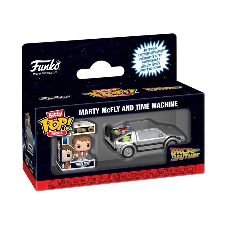 Funko Bitty Pop Ride - Back to the Future - Marty McFly with Time Machine
