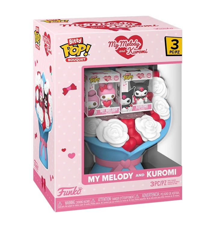 Funko Bitty Pop! SANRIO - My Melody & Kuromi - Valentijnsboeket - Afbeelding 2