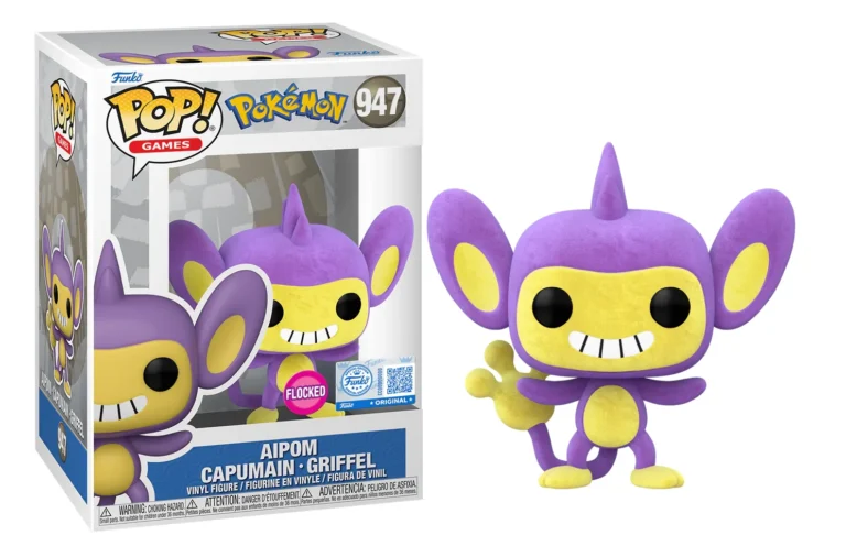 Funko Pop! Games: Pokemon - Aipom (947) S.E. Flocked