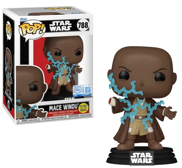 Funko Pop! Star Wars Revenge of the Sith - Mace Windu (788) Exclusive GITD