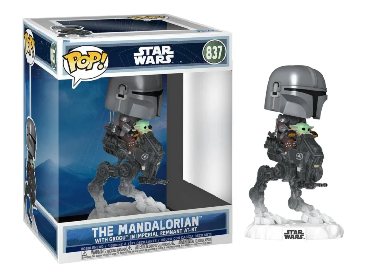 Funko Pop! Deluxe - Star Wars - Mangalorian & Grogu - The Mandalorian with Grogu in AT-RT (837)