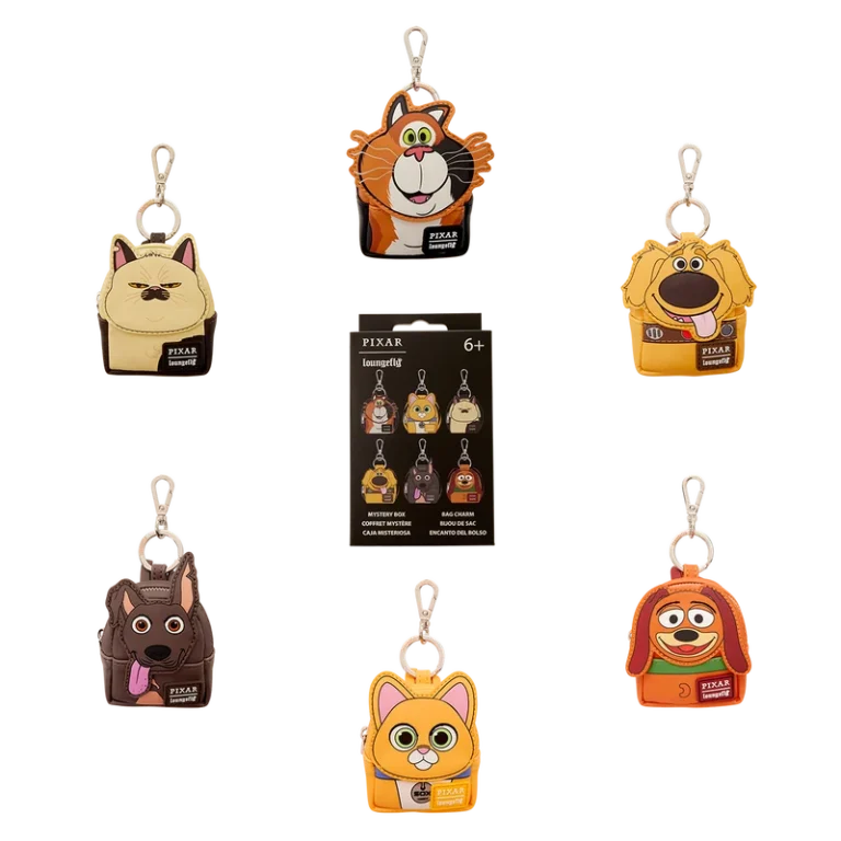 PIXAR - Dogs and Cats - Mini Backpack Bag Charm Loungefly Mystery Box