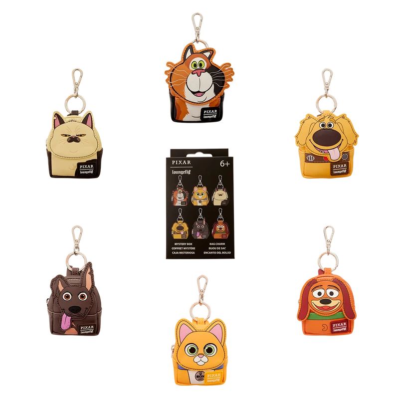 PIXAR - Dogs and Cats - Mini Backpack Bag Charm Loungefly Mystery Box