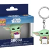 MANDALORIAN & GROGU - Pocket Pop Keychains - Grogu With Snack - 4cm