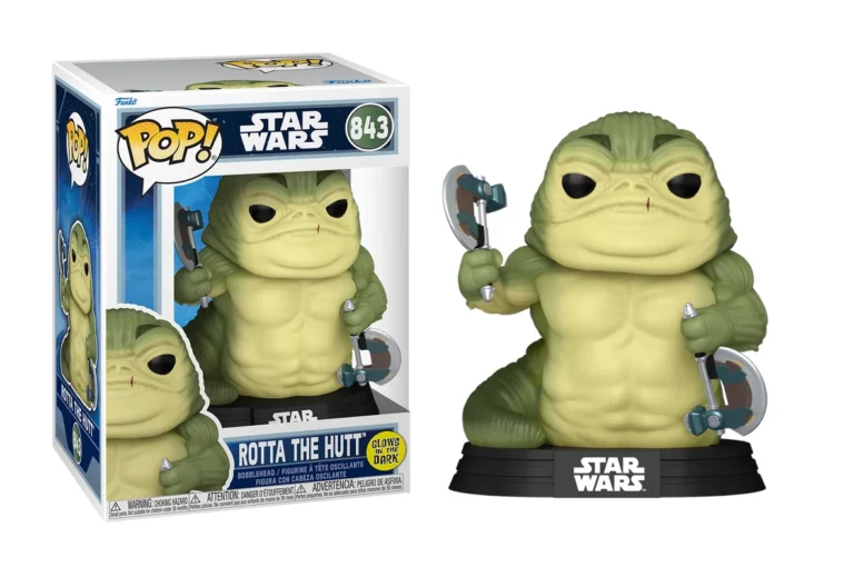 Funko Pop! Star Wars - Mangalorian & Grogu - Rotta The Hutt (843) GITD