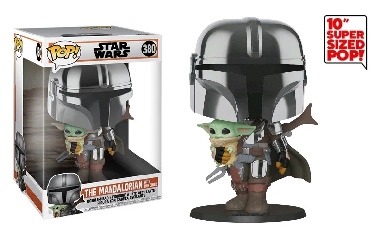 Funko Pop Jumbo 10" - THE MANDALORIAN - Mandal. w/ The Child (380)