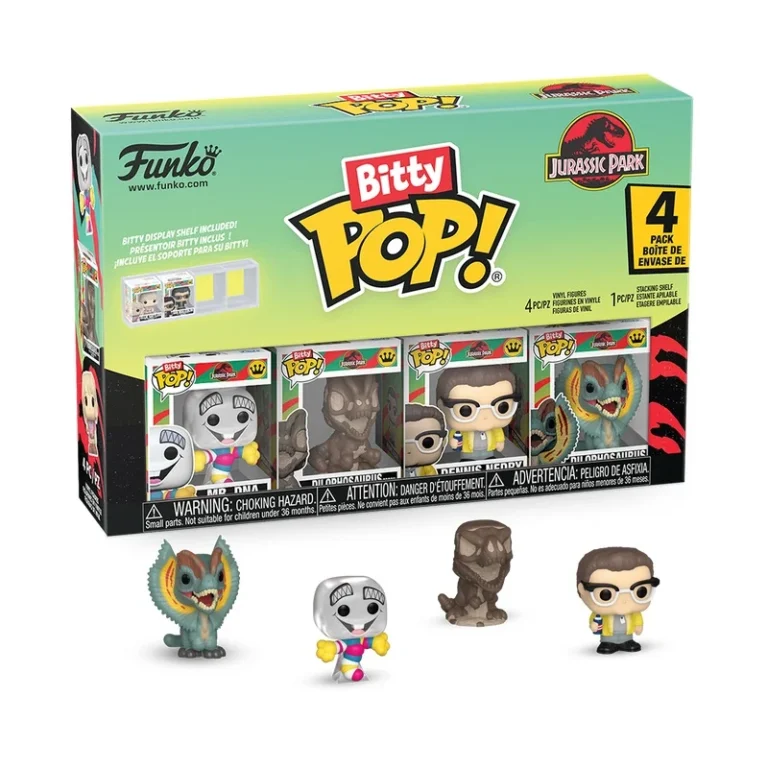 Funko Bitty Pop! JURASSIC PARK - Mr.DNA – 4 Pack 2.5cm