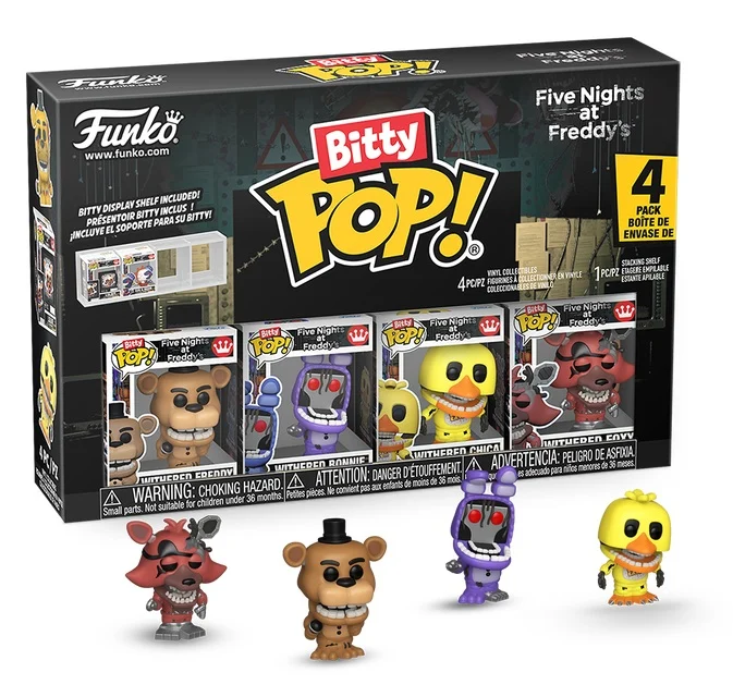 Funko Bitty Pop! FNAF - Withered Freddy - 4 Pack 2.5cm