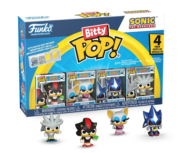 Funko Bitty Pop! SONIC - Shadow - 4 Pack 2.5cm