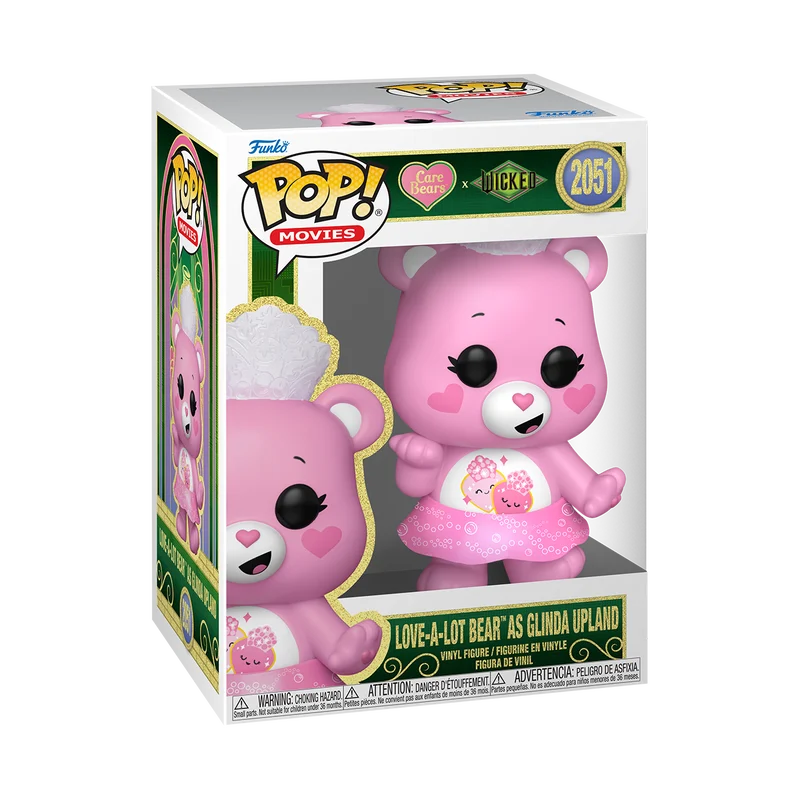 Funko Pop! Animation: WICKED CARE BEARS – Love-A-Lot Bear as Glinda Upland (2051) - Afbeelding 2