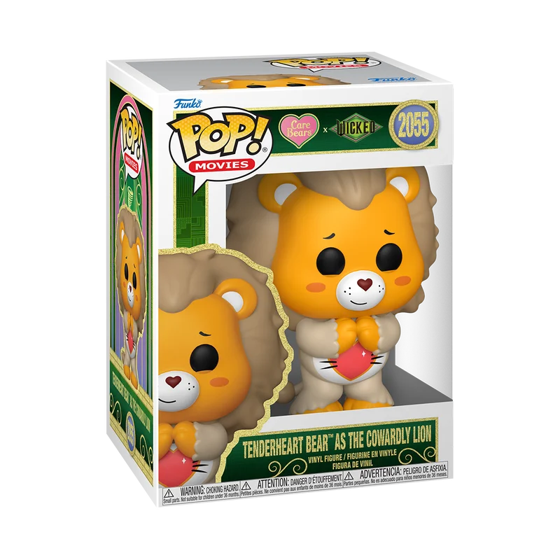 Funko Pop! Animation: WICKED CARE BEARS – Tenderheart Bear as the Cowardly Lion (2055) - Afbeelding 2